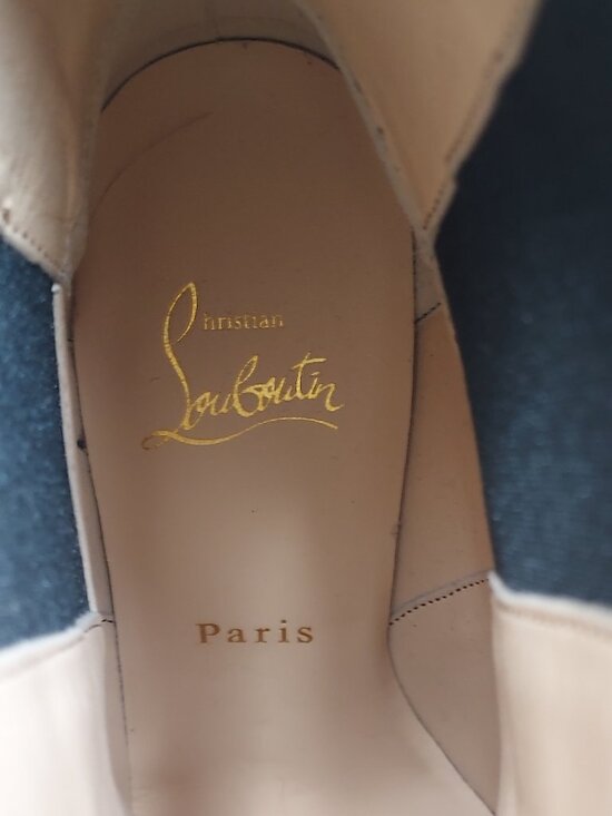 Christian Louboutin CL Black Crocodile Heel Chelsea Boot - Picture 5 of 12